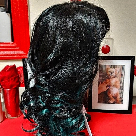 Zury Sis Royal Swiss Lace-AMRY (Color Available: Teal Green/1B) - Picture 6 of 15